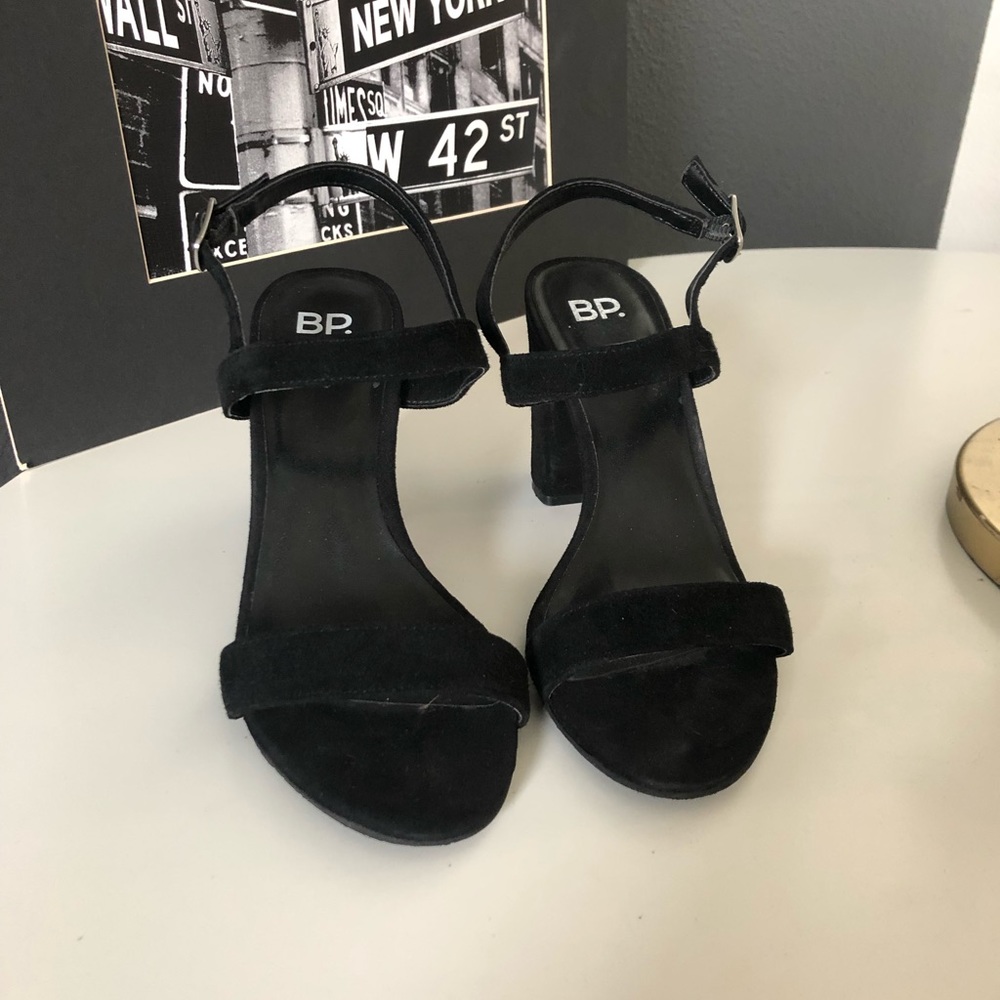 Black Chunky Heels